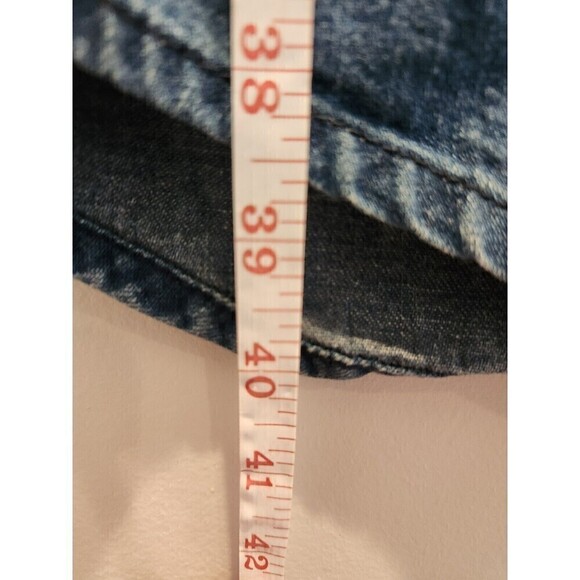 Calvin Klein Denim Shirt Dress Midi Length Long Sleeve Button Up sz 11 - Picture 6 of 10